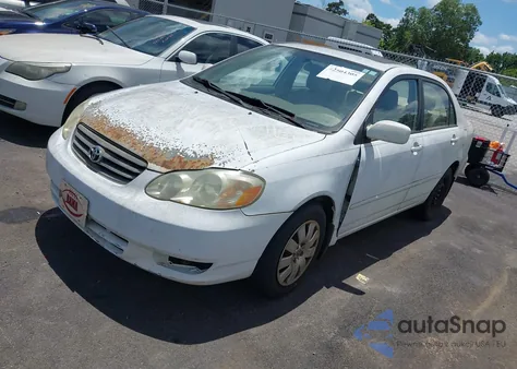 2003 Toyota Corolla Le из США, поврежденный, VIN 1NXBR32EX3Z152059